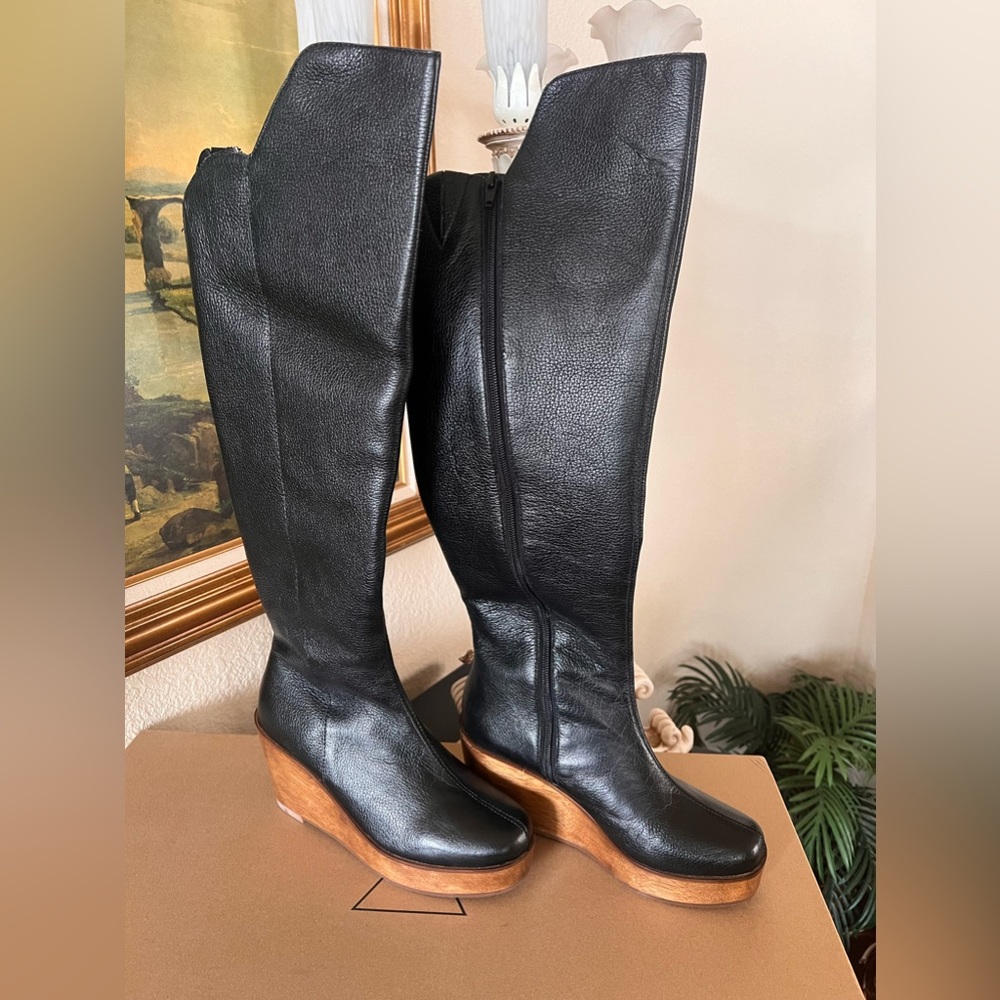 Kelsi Dagger Brooklyn Black Leather Boots